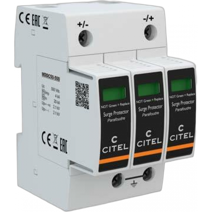 УЗИП для сетей постоянного тока CITEL 20 дистанционная DDC50S-21Y-500