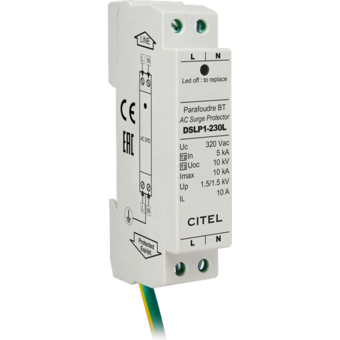 УЗИП для систем освещения CITEL 5 10 DLPM1-230L/Y